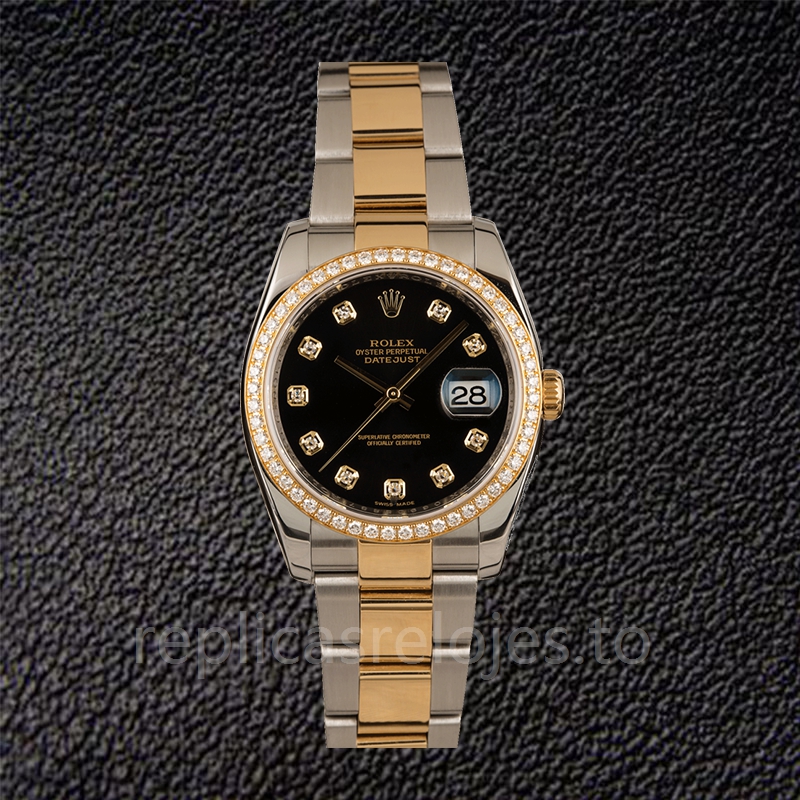 Rolex Datejust 116243BKDO de los hombres Tono plateado Automático 36mm - Imagen 2