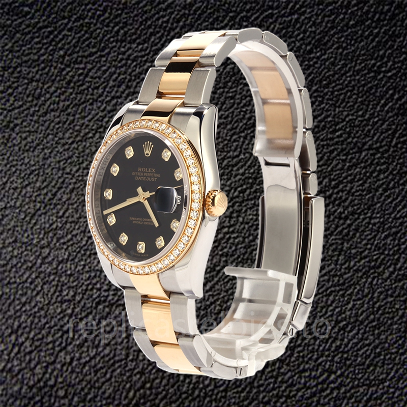 Rolex Datejust 116243BKDO de los hombres Tono plateado Automático 36mm - Imagen 3
