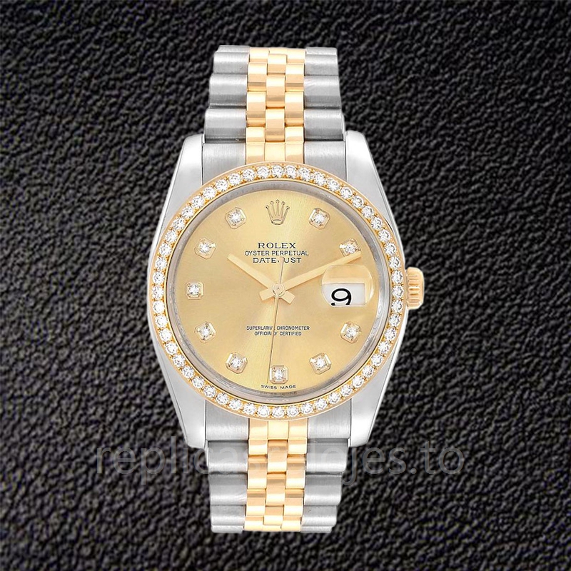 Rolex Datejust de los hombres 116243CDJ Tono plateado Automático - Imagen 2
