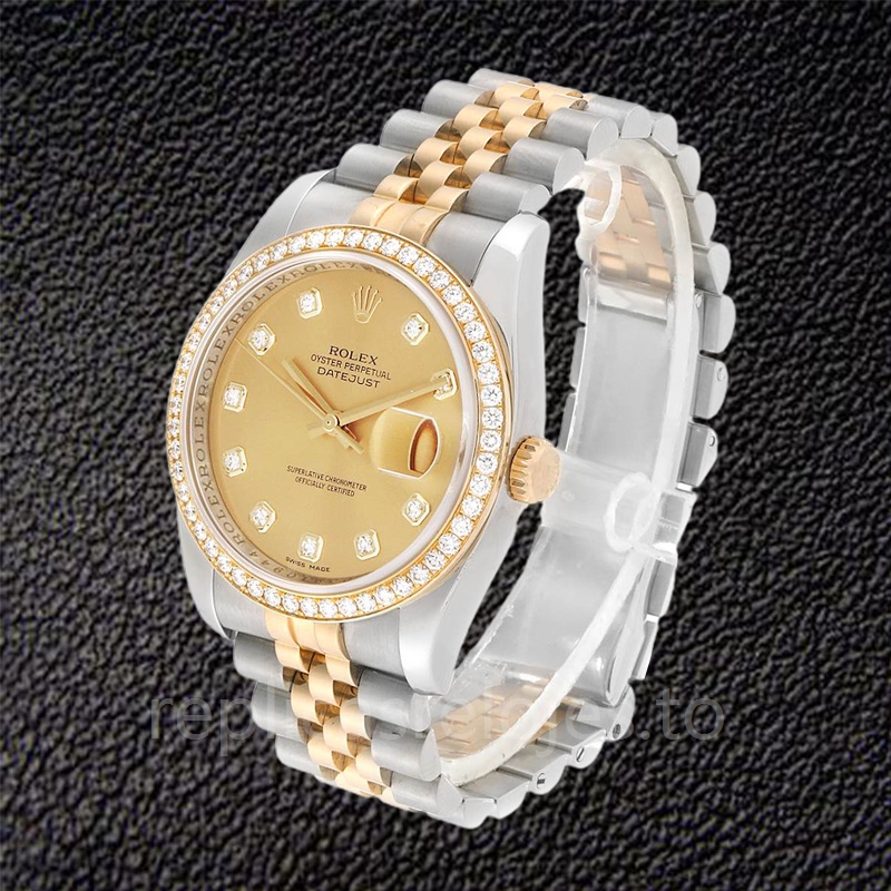 Rolex Datejust de los hombres 116243CDJ Tono plateado Automático - Imagen 3