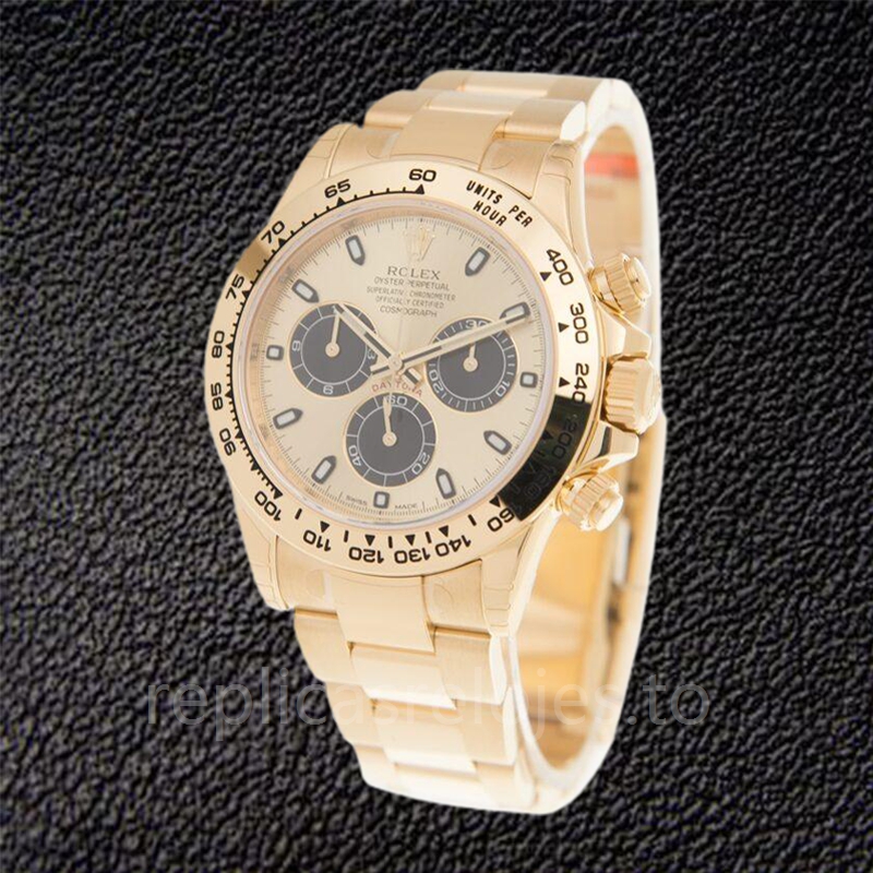 Rolex Daytona 116508BKCSO de los hombres 40mm Pulsera Tono de oro amarillo - Imagen 3
