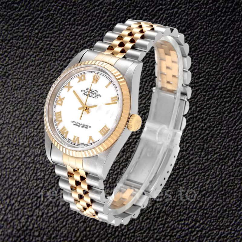 Rolex Datejust de los hombres 16233WRJ Pulsera Esfera negra - Imagen 3