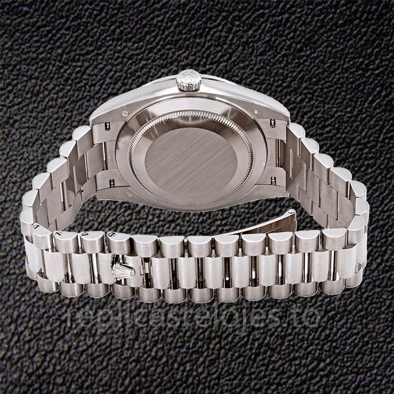 Rolex Day-Date 228349SSP de los hombres 40mm Automático Tono plateado - Imagen 3