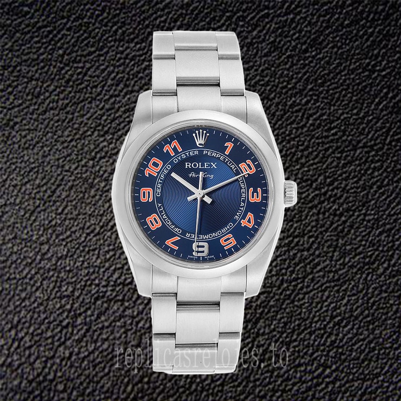 Rolex Air-king 36mm 114200BLAO De Los Hombres Reloj - Imagen 2