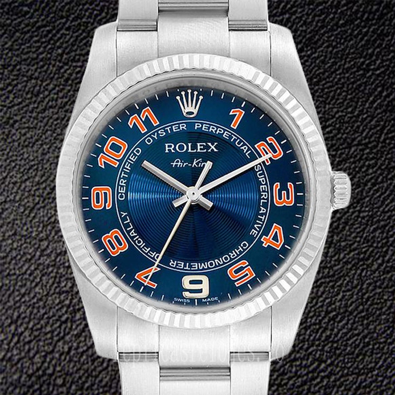 Rolex Air-king 114234BLAO 36mm De Los Hombres Esfera Azul