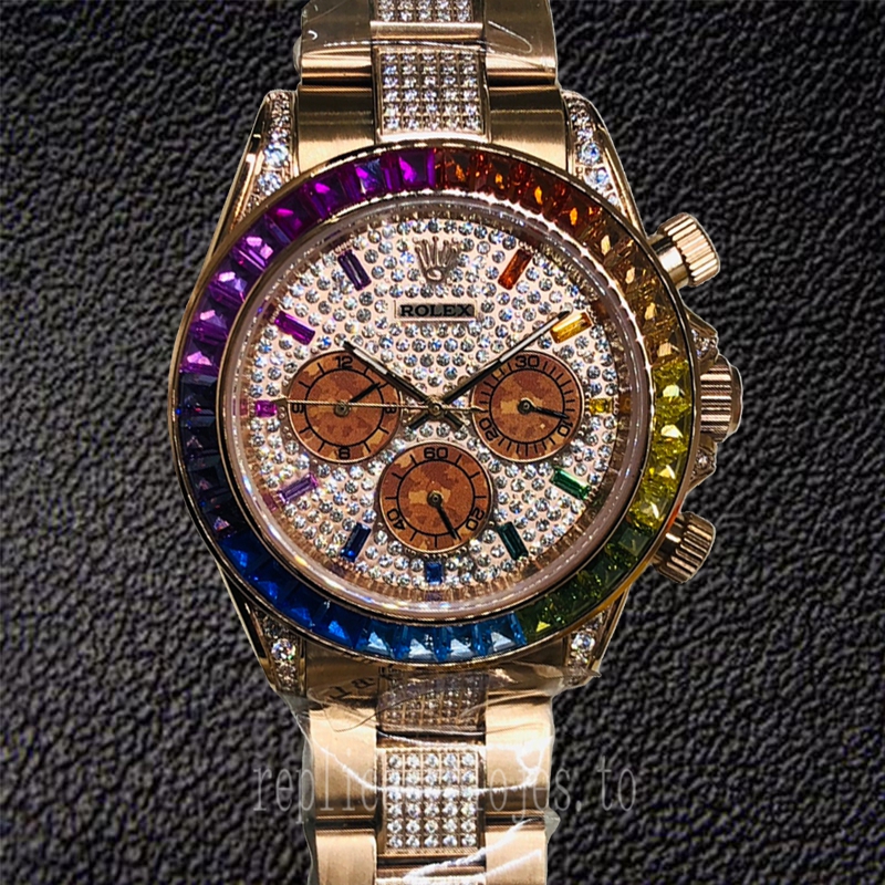 Rolex Daytona De Los Hombres 40mm 116595RBOW-0002 Tono Oro Rosa - Imagen 2