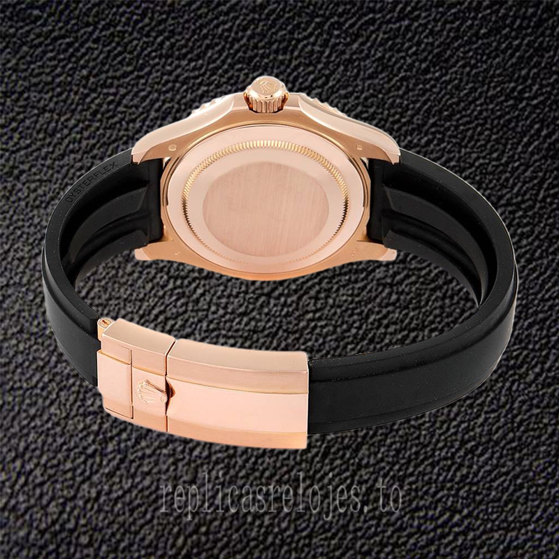 Rolex Yacht-master 116655BKSR De Los Hombres 40mm Rubber Band - Imagen 4