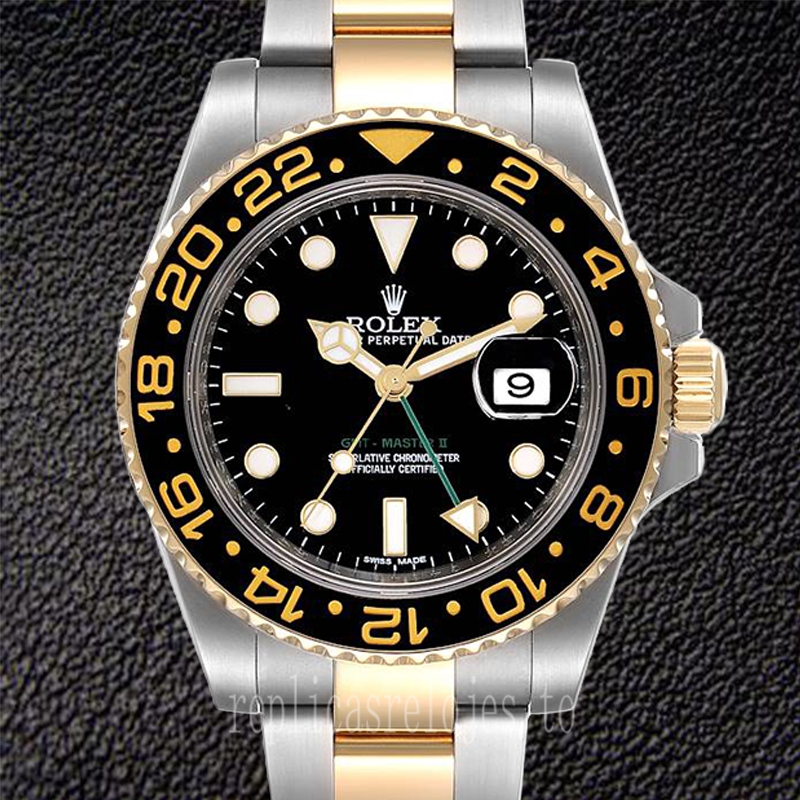 Rolex Gmt Master 40mm De Los Hombres 16713BKSO-1 Pulsera De Ostras