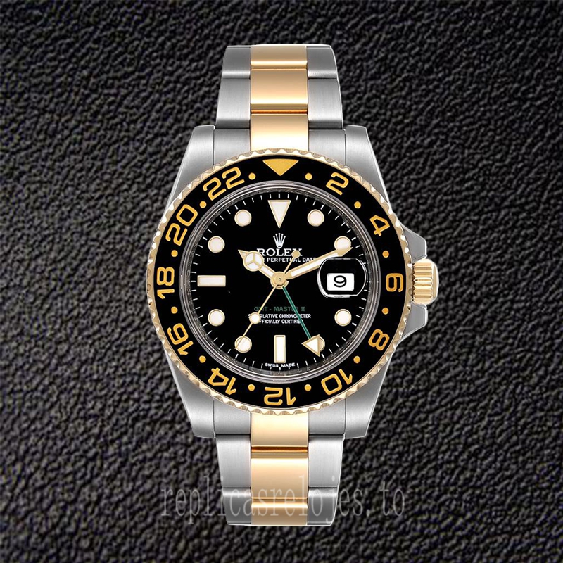 Rolex Gmt Master 40mm De Los Hombres 16713BKSO-1 Pulsera De Ostras - Imagen 2