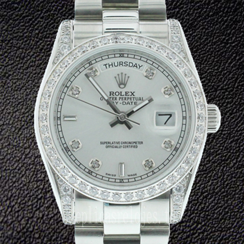 Rolex Day-date m118389-0008 36mm De Los Hombres Tono Plateado