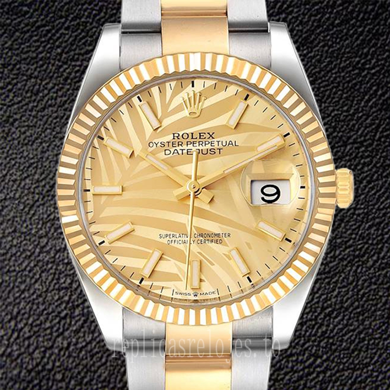Rolex Datejust 36mm De Los Hombres M126233-0038 Esfera Dorada Automático