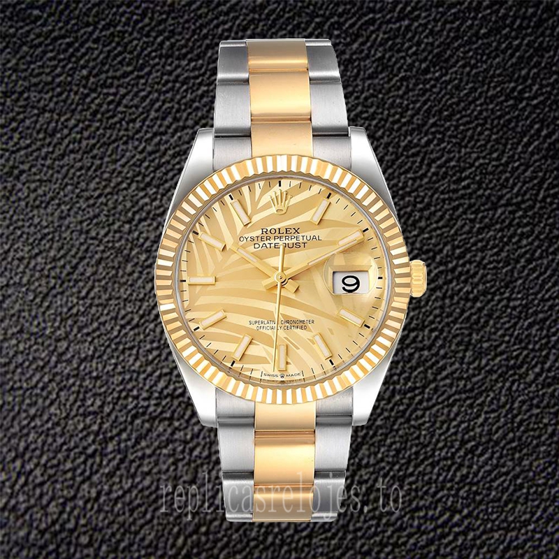 Rolex Datejust 36mm De Los Hombres M126233-0038 Esfera Dorada Automático - Imagen 2