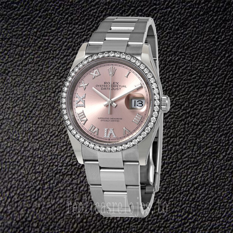 Rolex Datejust Señoras m126284rbr-0024 36mm Reloj Pulsera De Ostras - Imagen 2