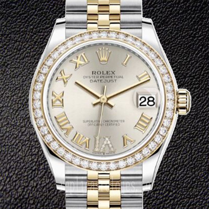 Rolex Datejust Señoras 31mm m278383rbr-0004 Tono Plateado