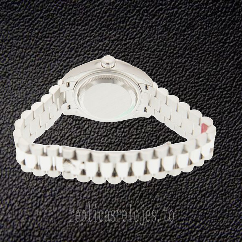 Rolex Datejust m279166-0001 Señoras 28mm Tono Plateado Presidente Pulsera - Imagen 4