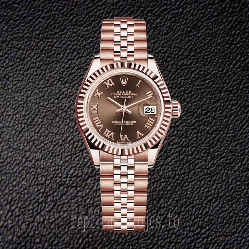 Rolex Datejust Señoras 28mm m279175-0014 Esfera De Chocolate - Imagen 5