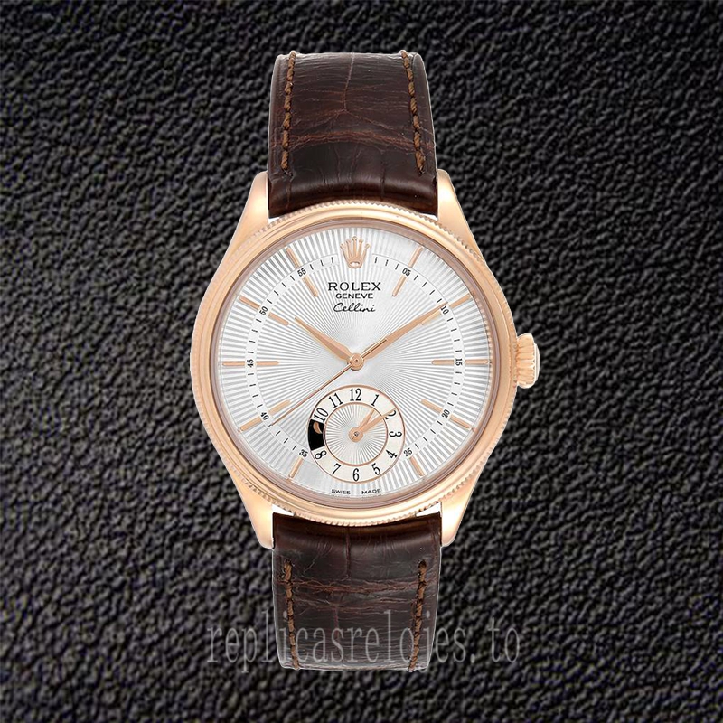 Rolex Cellini m50525-0008 De Los Hombres 39mm Esfera Plateada Reloj - Imagen 2
