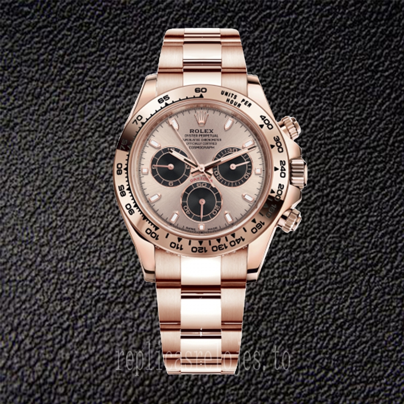 Rolex Daytona 40mm De Los Hombres m116505-0016 Esfera De Oro Rosa Pulsera De Ostras - Imagen 2
