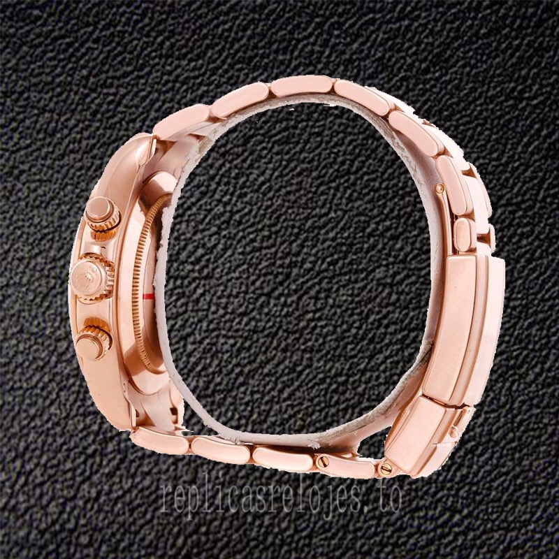 Rolex Daytona 40mm De Los Hombres m116505-0016 Esfera De Oro Rosa Pulsera De Ostras - Imagen 3