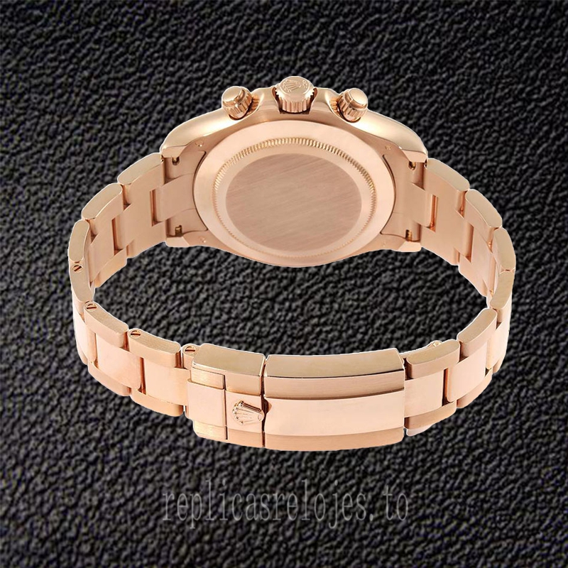 Rolex Daytona 40mm De Los Hombres m116505-0016 Esfera De Oro Rosa Pulsera De Ostras - Imagen 4