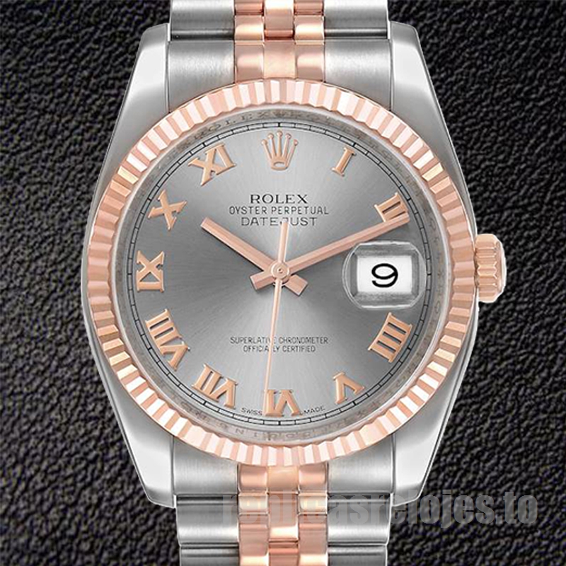 Rolex Datejust 36mm 116231-0087 De Los Hombres Pulsera Jubileo Automático