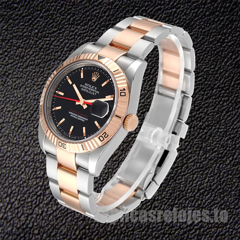 Rolex Datejust Turn-o-graph 36mm De Los Hombres 116261 Tono Plateado Automático - Imagen 3