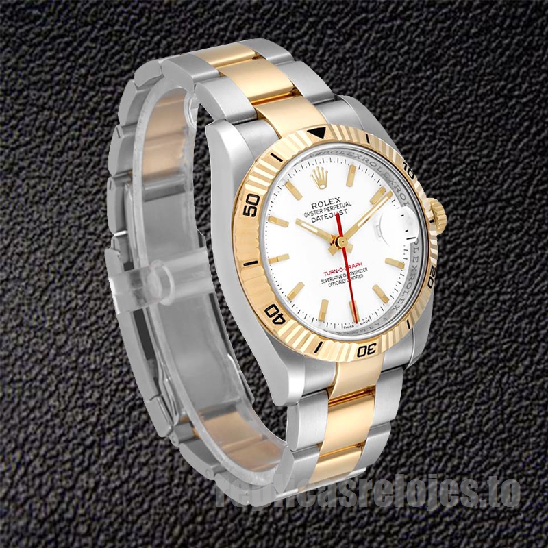 Rolex Datejust Turn-o-graph 116263 De Los Hombres 36mm Pulsera De Ostras - Imagen 3
