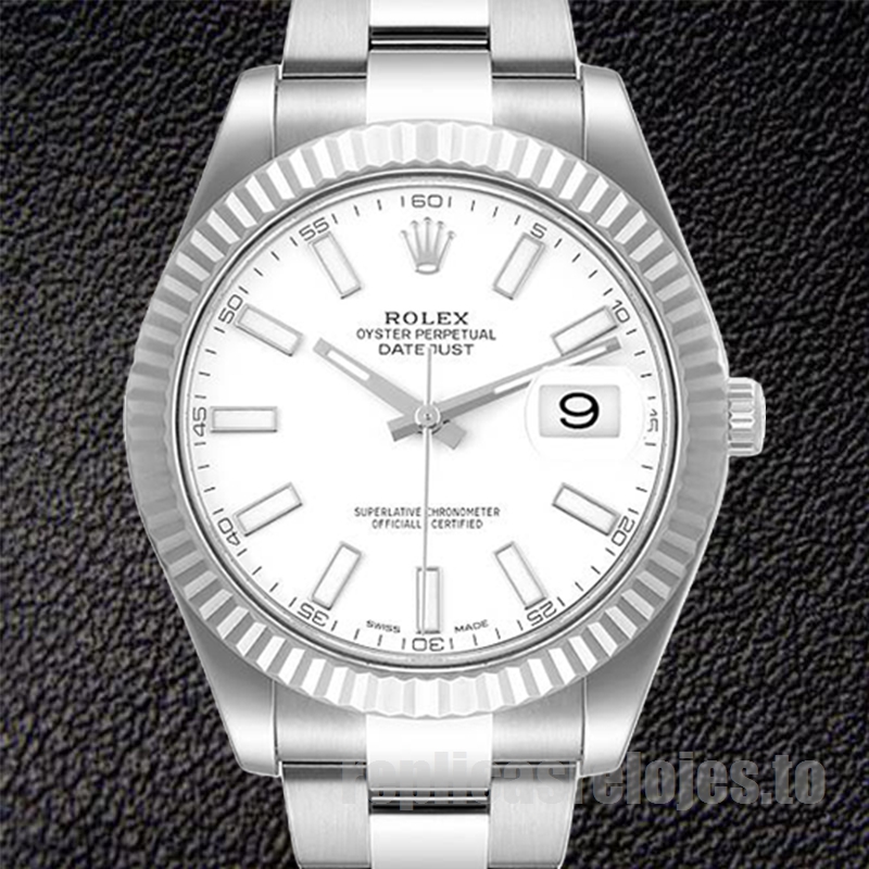 Rolex Datejust De Los Hombres 116334 41mm Tono Plateado