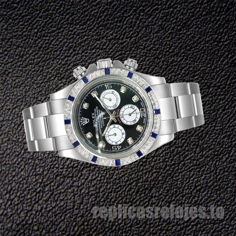 Rolex Daytona 40mm De Los Hombres 116599 Tono Plateado Esfera Negra - Imagen 3