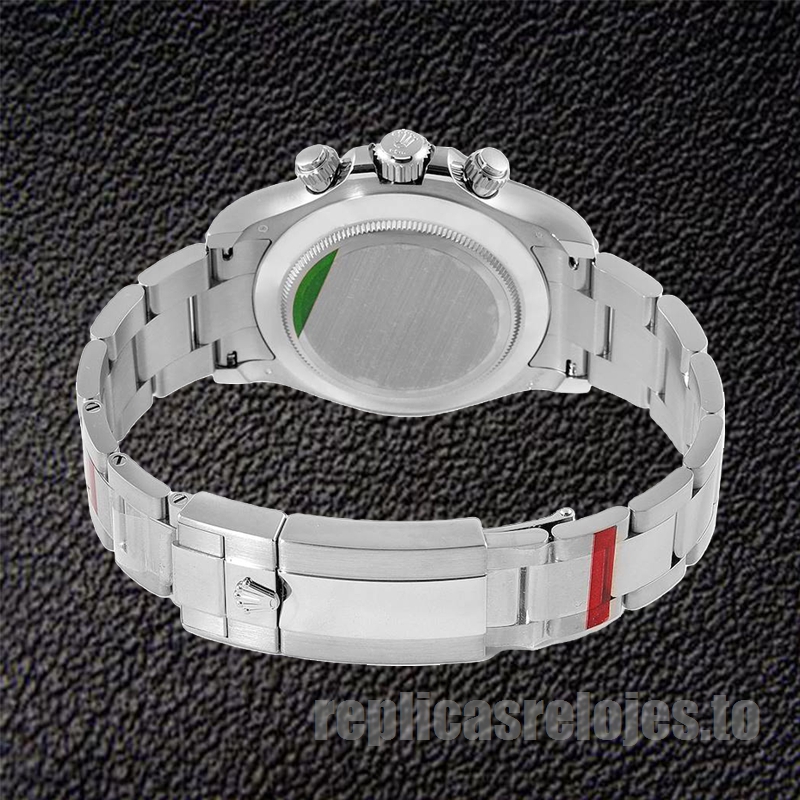 Rolex Daytona 40mm De Los Hombres 116599 Tono Plateado Esfera Negra - Imagen 4