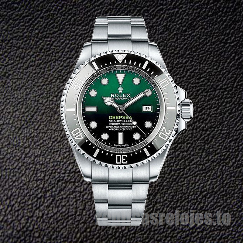 Rolex Deepsea 116660 De Los Hombres 44mm Esfera Verde Pulsera De Ostras - Imagen 2