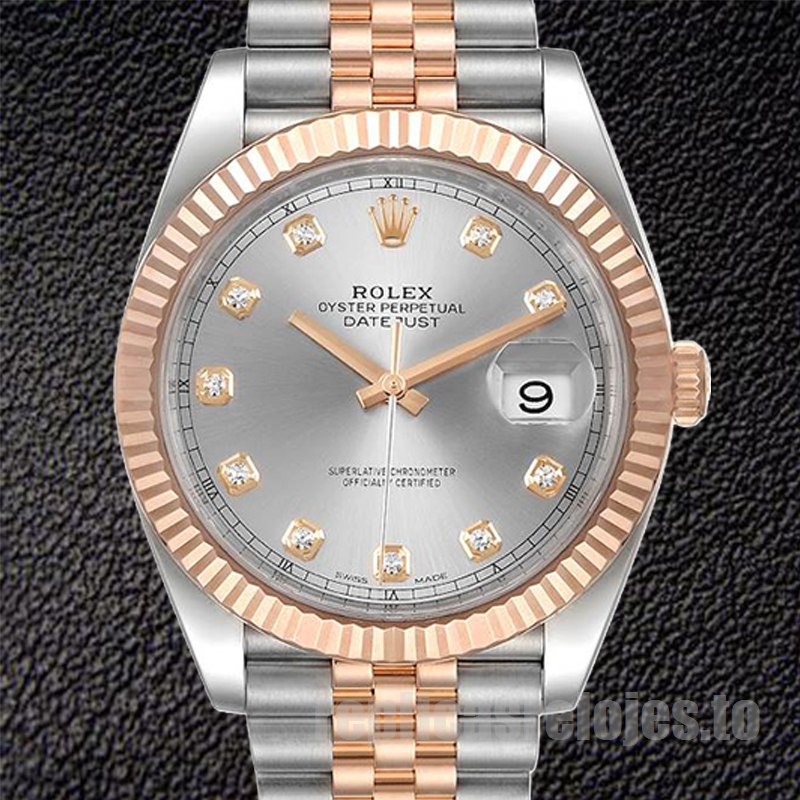 Rolex Datejust 126331 De Los Hombres 41mm Tono Plateado