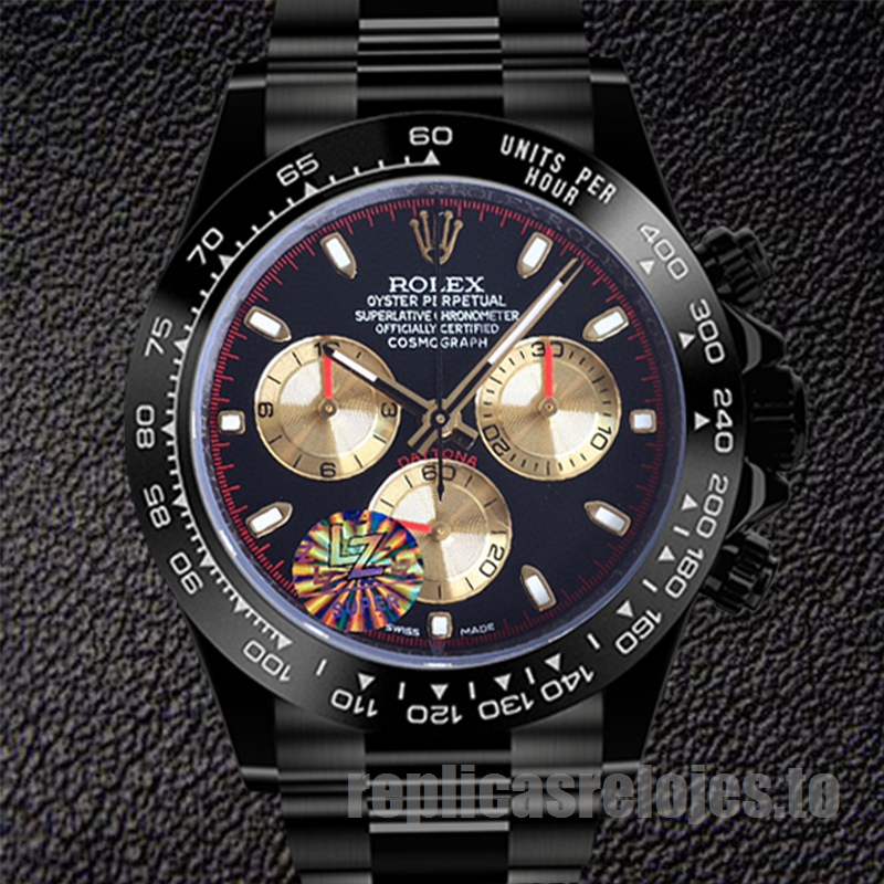 Rolex Daytona 116500 De Los Hombres 40mm Esfera Negra Automático