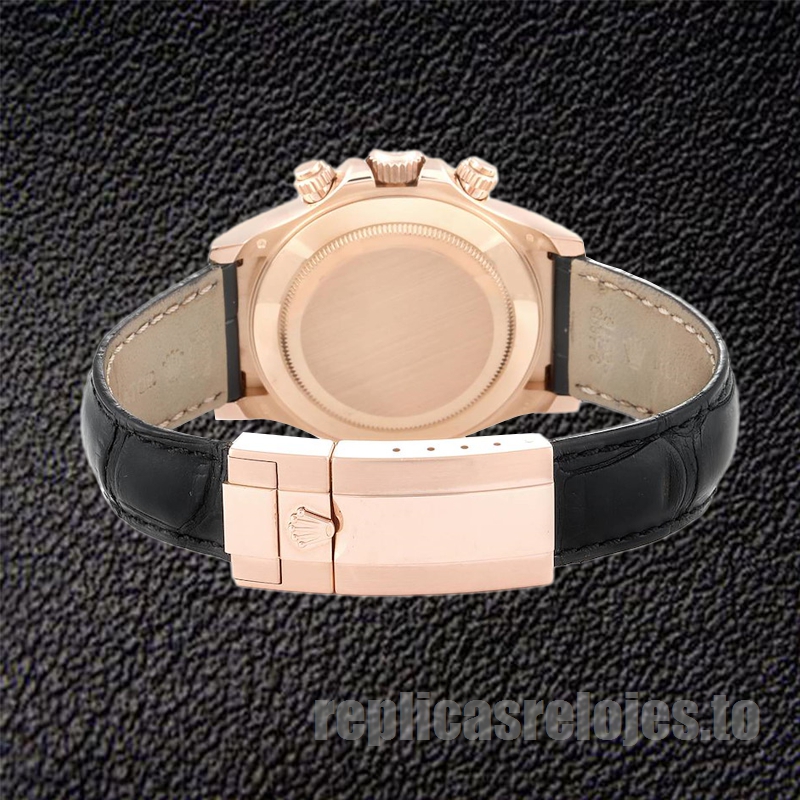 Rolex Daytona De Los Hombres 116515 40mm Correa De Cuero Reloj - Imagen 4