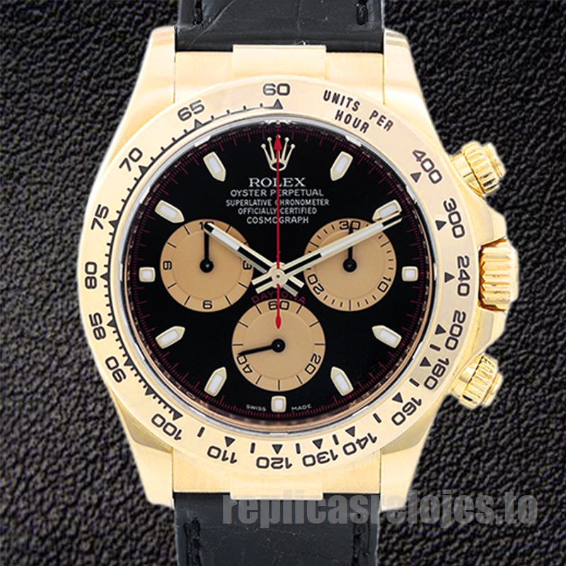 Rolex Daytona De Los Hombres 40mm 116518 Esfera Negra Automático