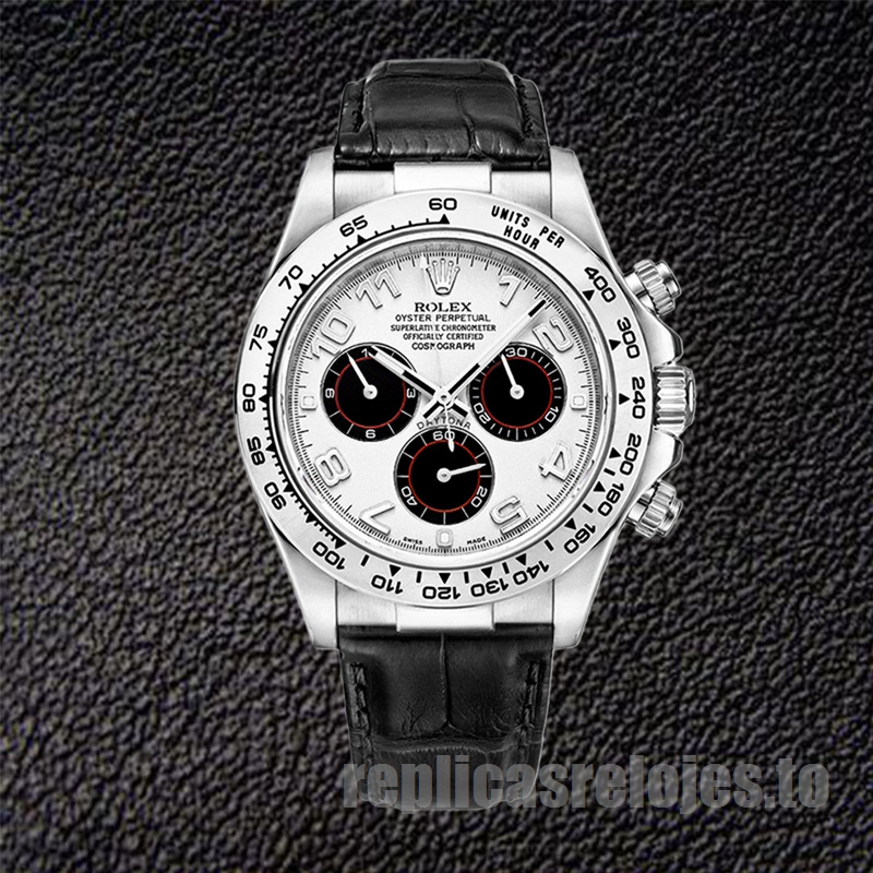 Rolex Daytona De Los Hombres 116519 40mm Correa De Cuero Reloj - Imagen 2