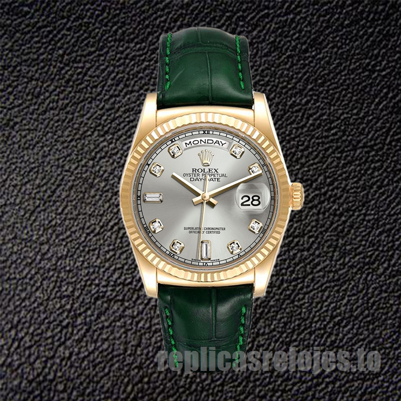 Rolex Day-Date 36mm m118138-0135 De Los Hombres Automático Esfera Gris - Imagen 2