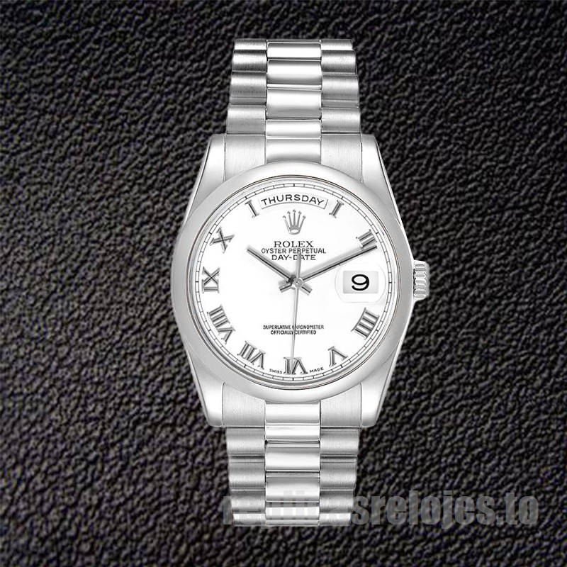 Rolex Day-Date De Los Hombres 118206-0041 36mm Automático Tono Plateado - Imagen 2