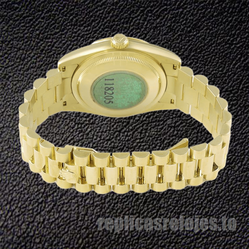 Rolex Day-Date De Los Hombres 118208-83208 36mm Esfera Negra - Imagen 4