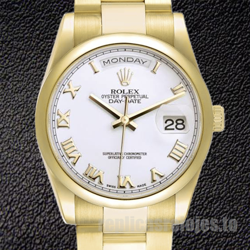 Rolex Day-Date De Los Hombres 118208-73208 36mm Reloj