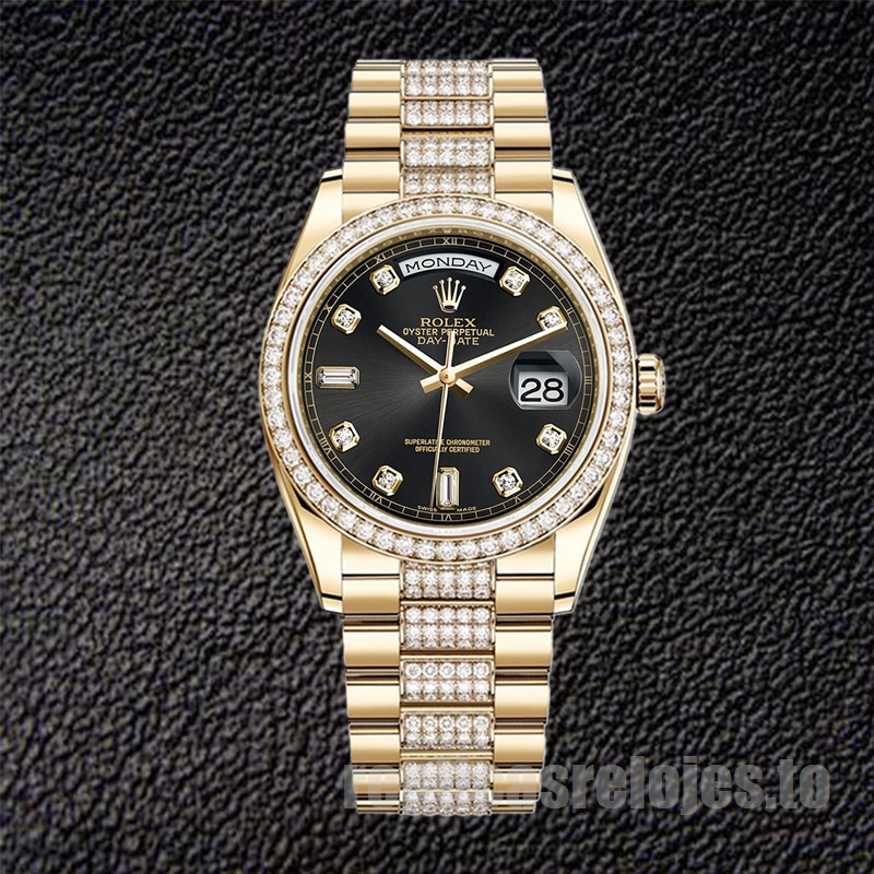 Rolex Day-Date De Los Hombres 36mm m118348-0014 Presidente Pulsera - Imagen 2
