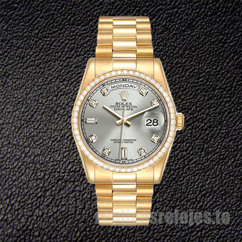 Rolex Day-Date 36mm m118348-0077 De Los Hombres Automático Reloj - Imagen 2