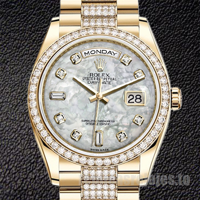 Rolex Day-Date m118348-0061 36mm De Los Hombres Tono Dorado