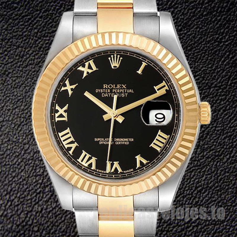 Rolex Datejust 126333 41mm De Los Hombres Pulsera De Ostras Esfera Negra