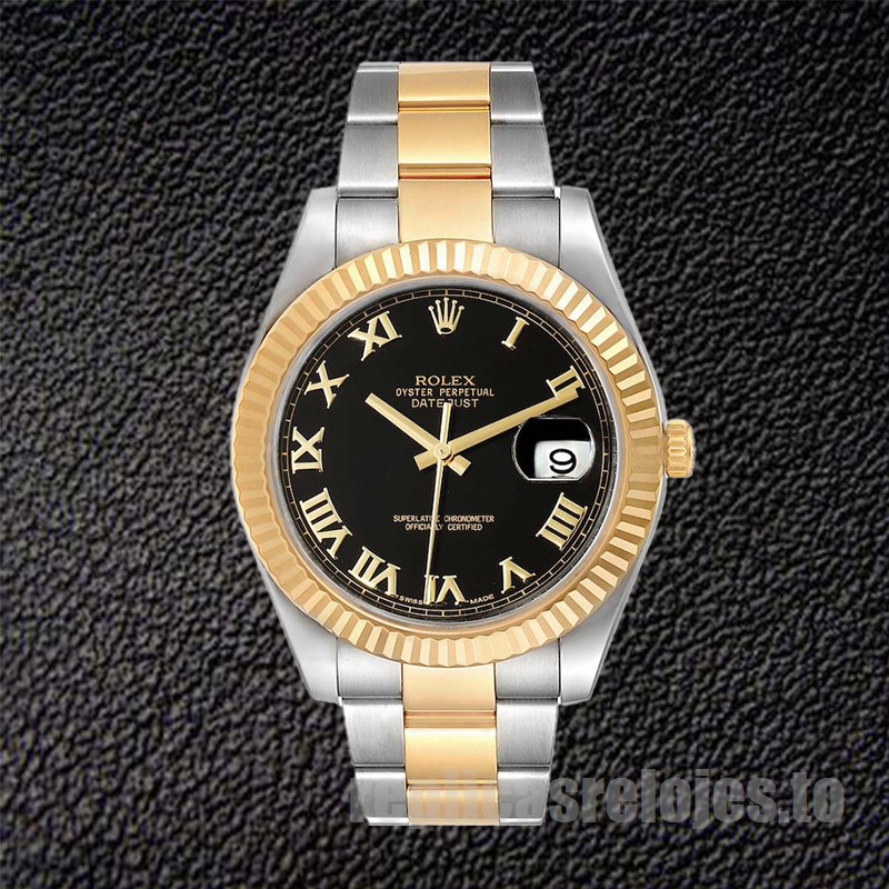 Rolex Datejust 126333 41mm De Los Hombres Pulsera De Ostras Esfera Negra - Imagen 2