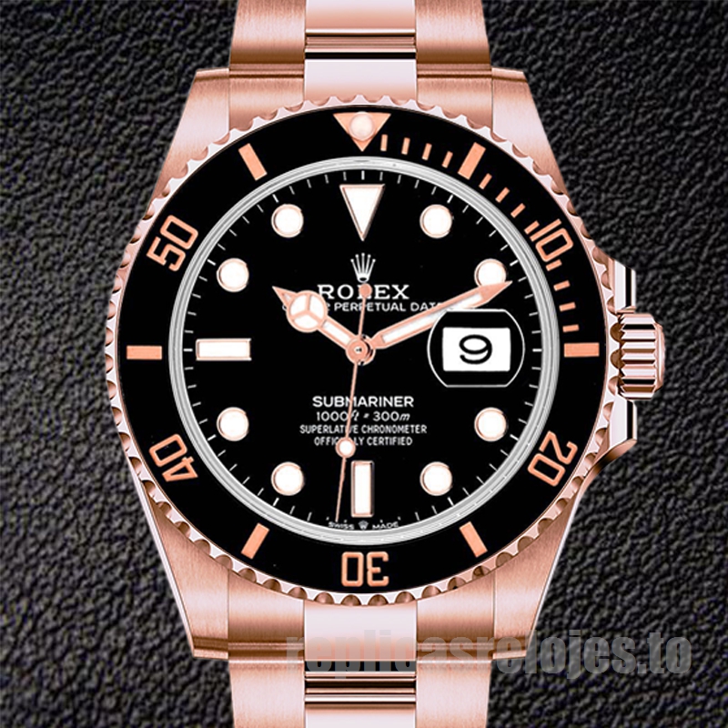 Rolex Submariner De Los Hombres 41mm 126605 Tono Oro Rosa Reloj