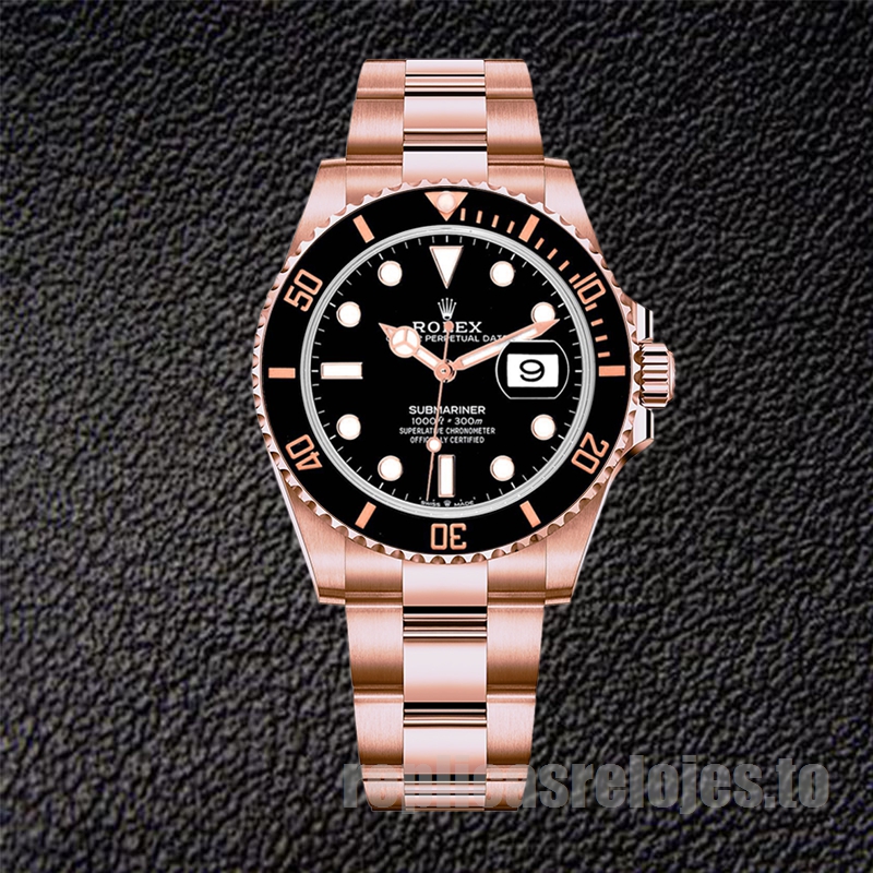 Rolex Submariner De Los Hombres 41mm 126605 Tono Oro Rosa Reloj - Imagen 2