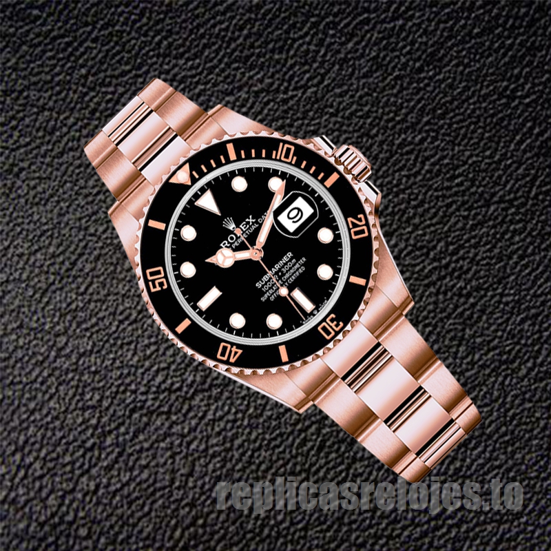 Rolex Submariner De Los Hombres 41mm 126605 Tono Oro Rosa Reloj - Imagen 3