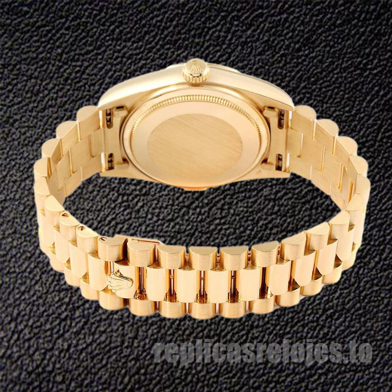 Rolex Day-Date 36mm De Los Hombres m128238-0071 Tono Dorado Esfera Azul - Imagen 4