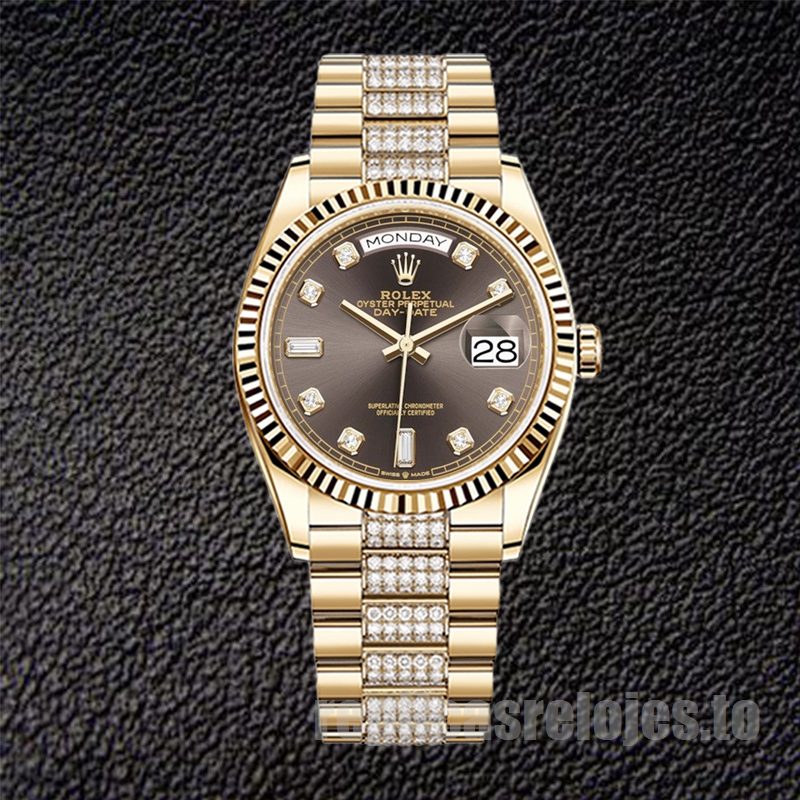 Rolex Day-Date De Los Hombres m128238-0024 36mm Esfera Marrón - Imagen 2